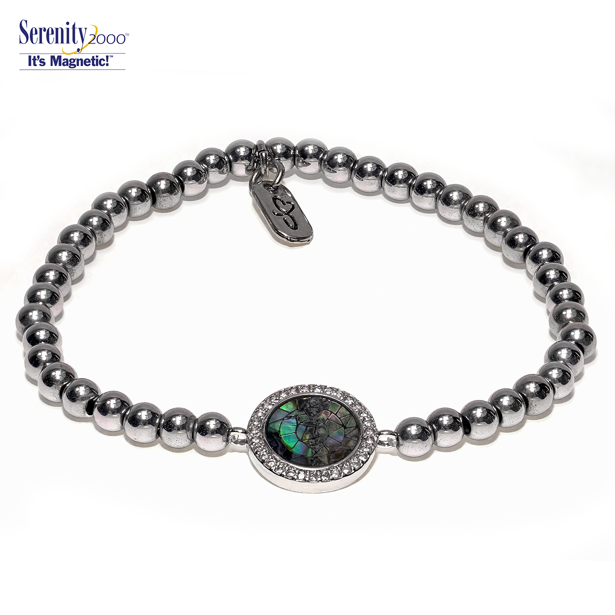 "Abalone" Zircon Magnetic Bracelet