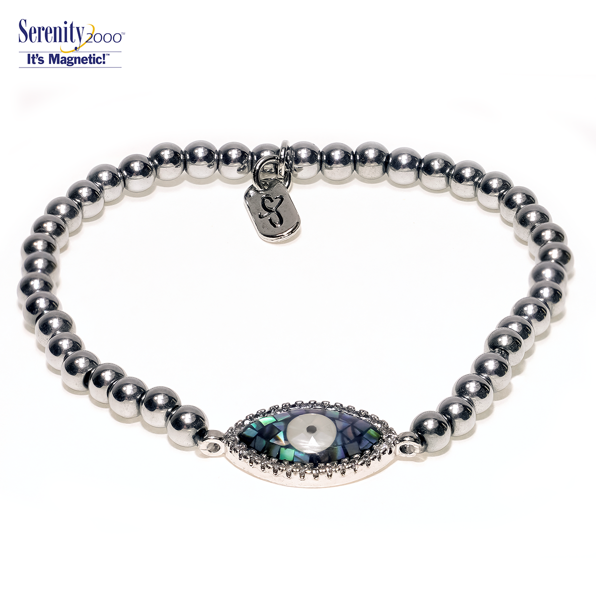 "Evil Eye" Zircon Magnetic Bracelet (SKU# 10218)