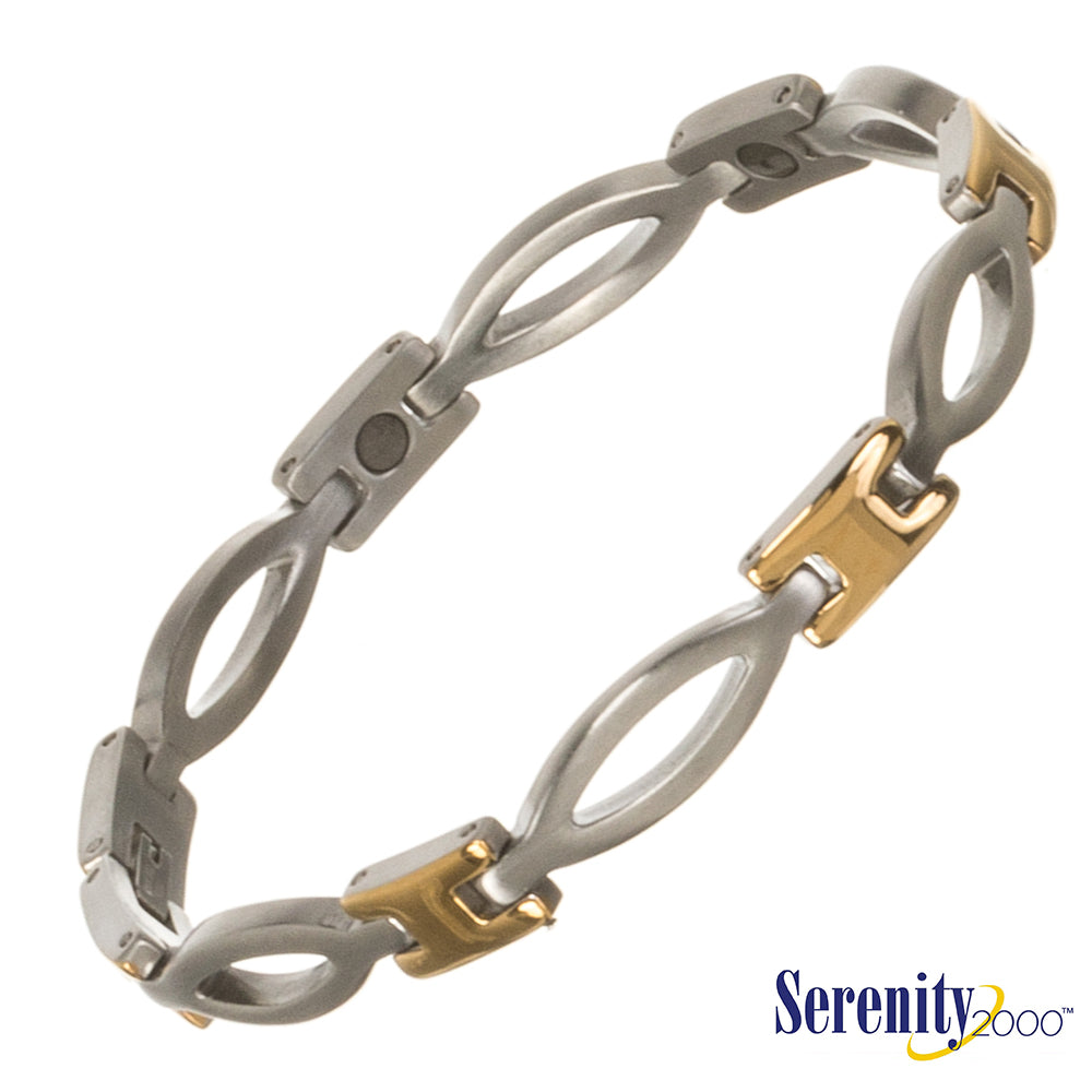 "Kalyani" Bracelet 7.5" 2-Tone/Gold