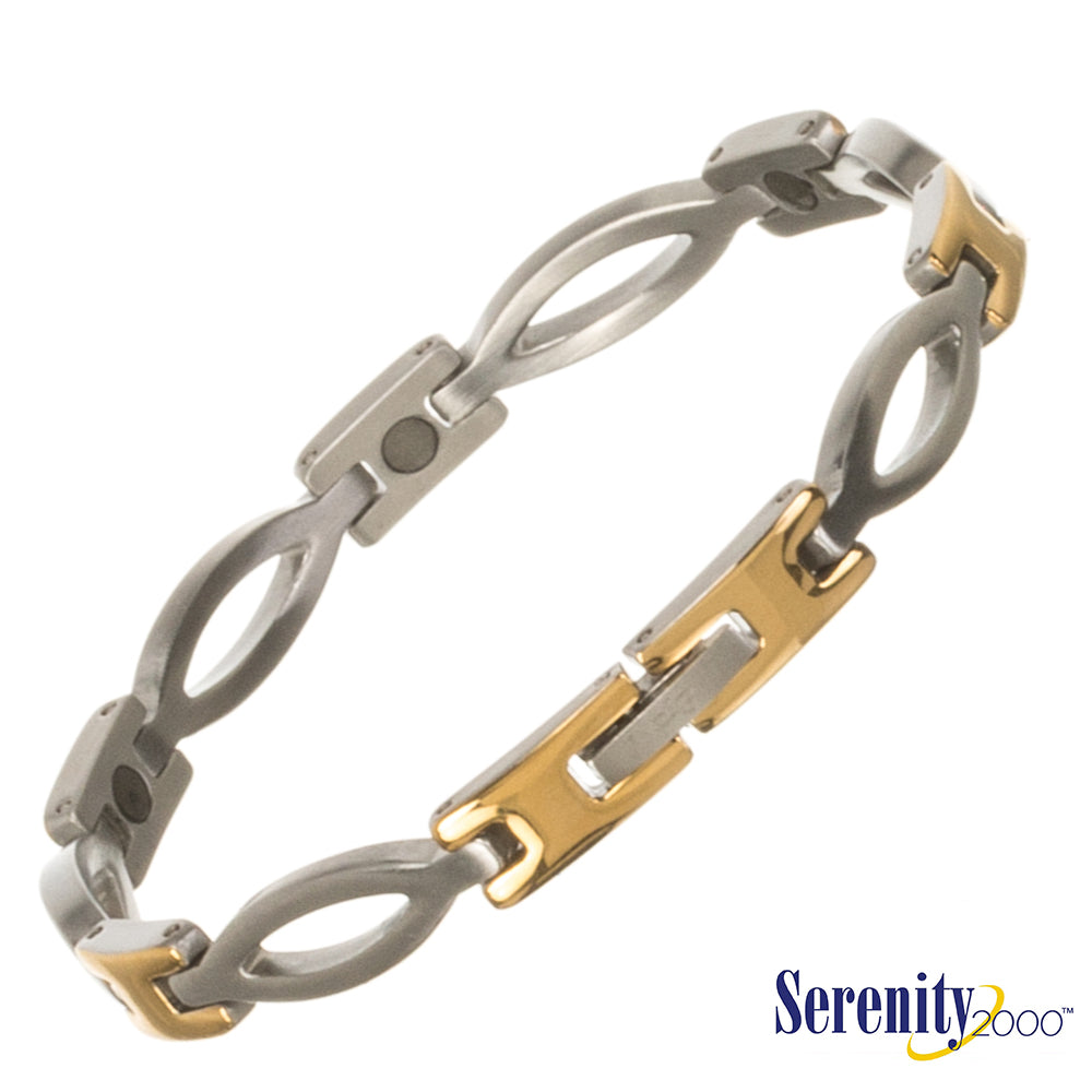 "Kalyani" Bracelet 7.5" 2-Tone/Gold