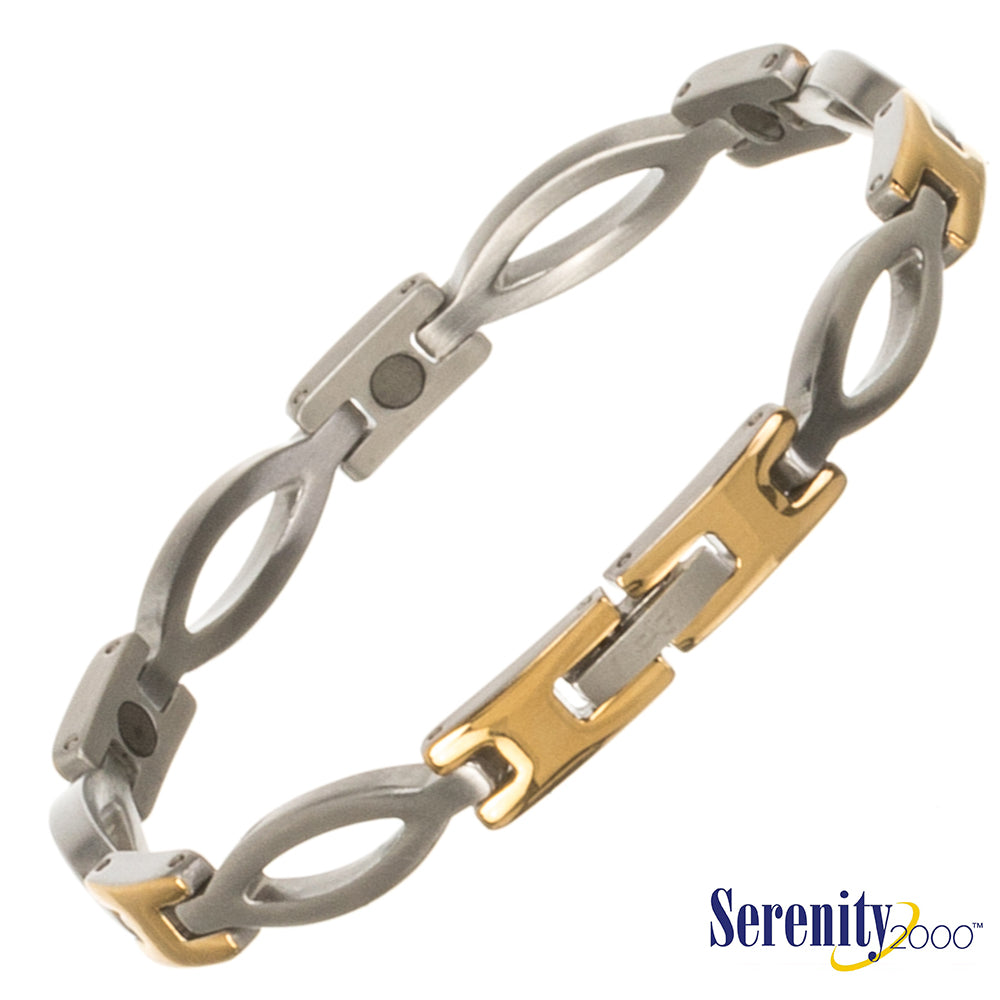 "Kalyani" Bracelet 7.5" 2-Tone/Gold