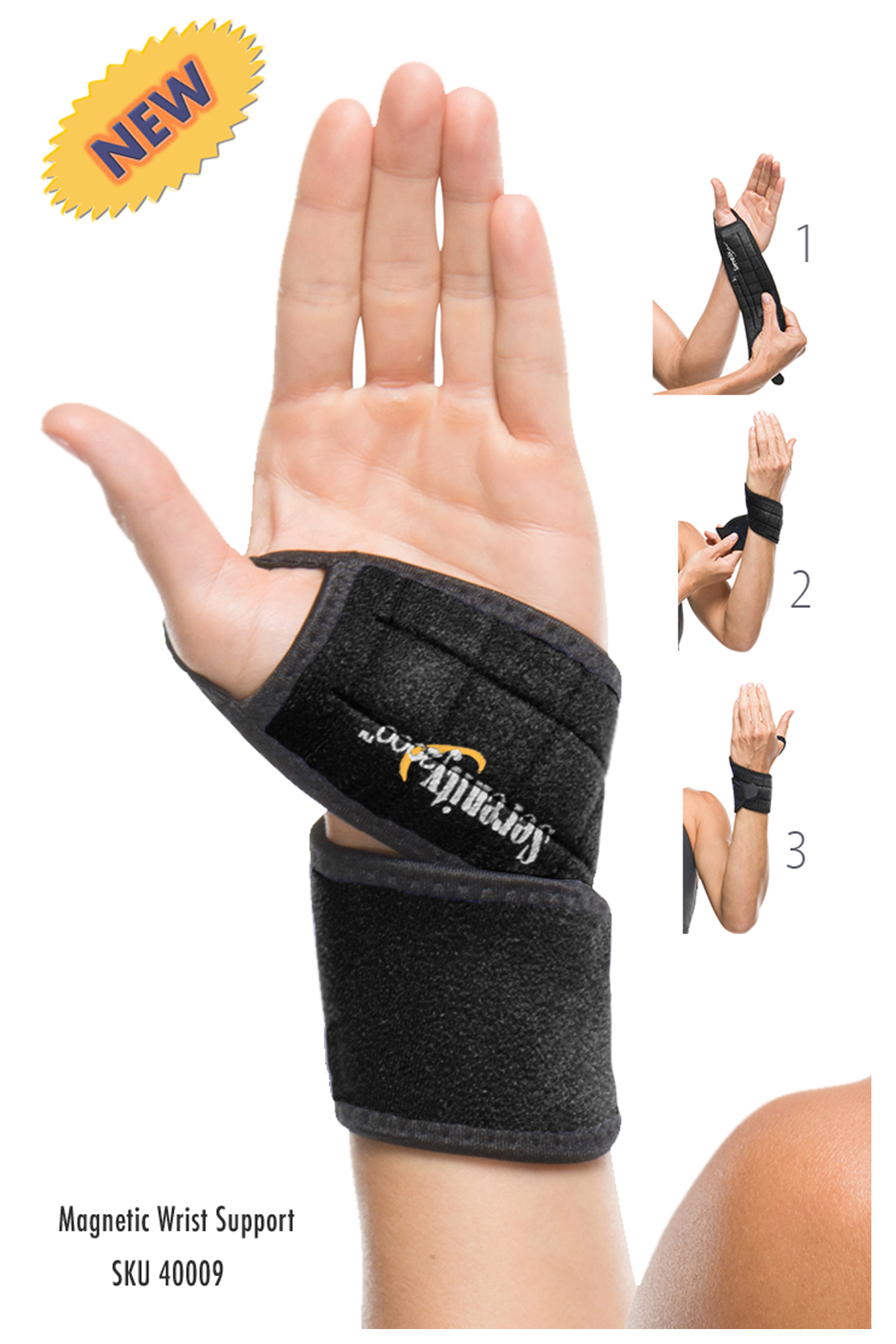 Magnetic Wrist Wrap - NEW & Improved (SKU#40009)