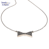 Swarovski Crystal Magnetic "Bow" Pendant Necklace