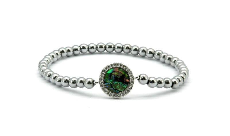 "Abalone" Zircon Magnetic Bracelet