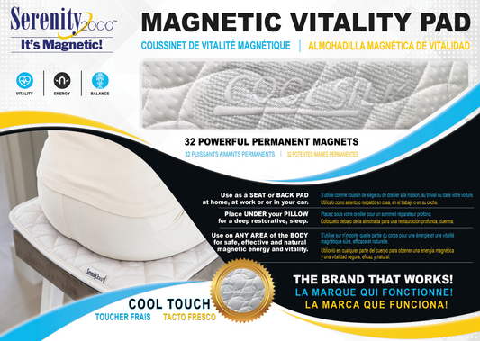 Magnetic Vitality Pad — Now with Cool Silk (SKU#40005)