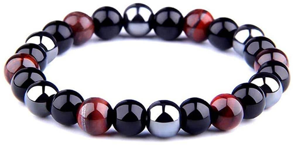 Hematite "Tiger Eye - Red" Magnetic Bracelet