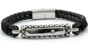 "Leather" Magnetic Bracelet - NEW